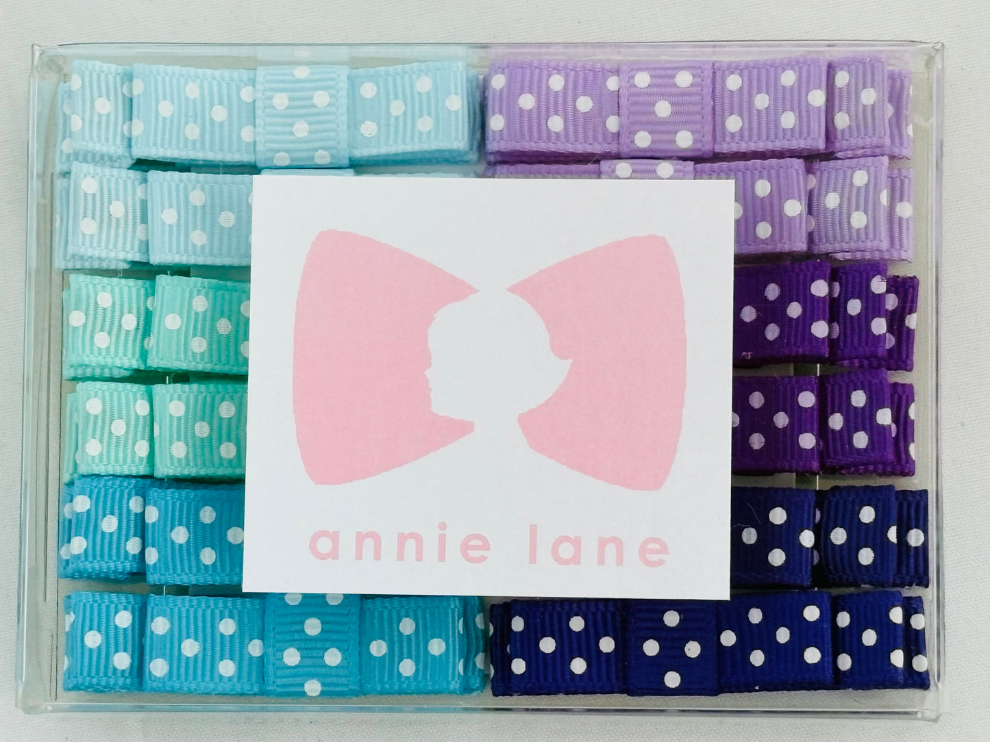 Blue/purple polka dot pairs