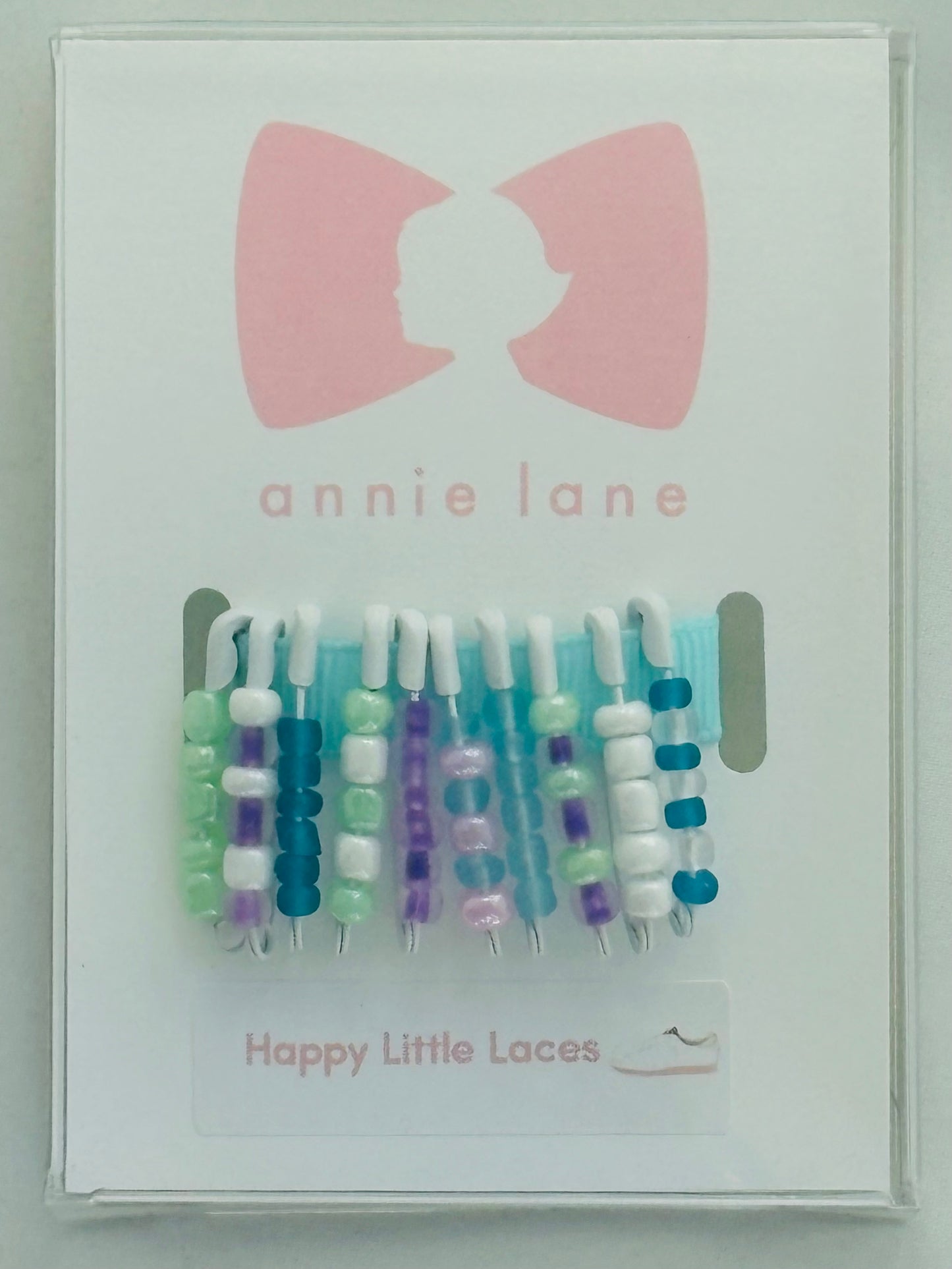 Shoelace Charms - Retro - Blue- Small