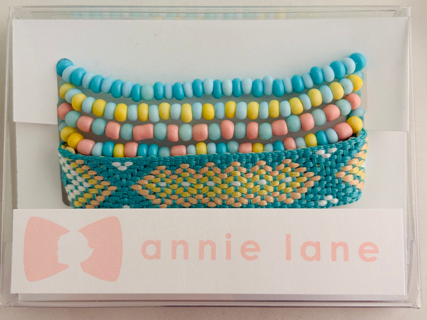 Beaded Bracelets - Boho Friendship Stack Teal