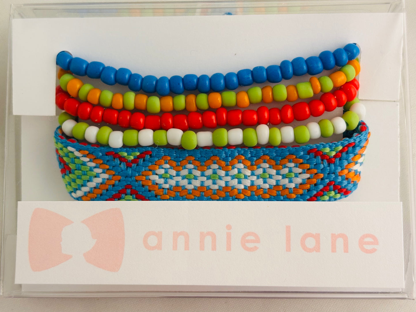 Beaded Bracelets - Boho Friendship Stack Blue