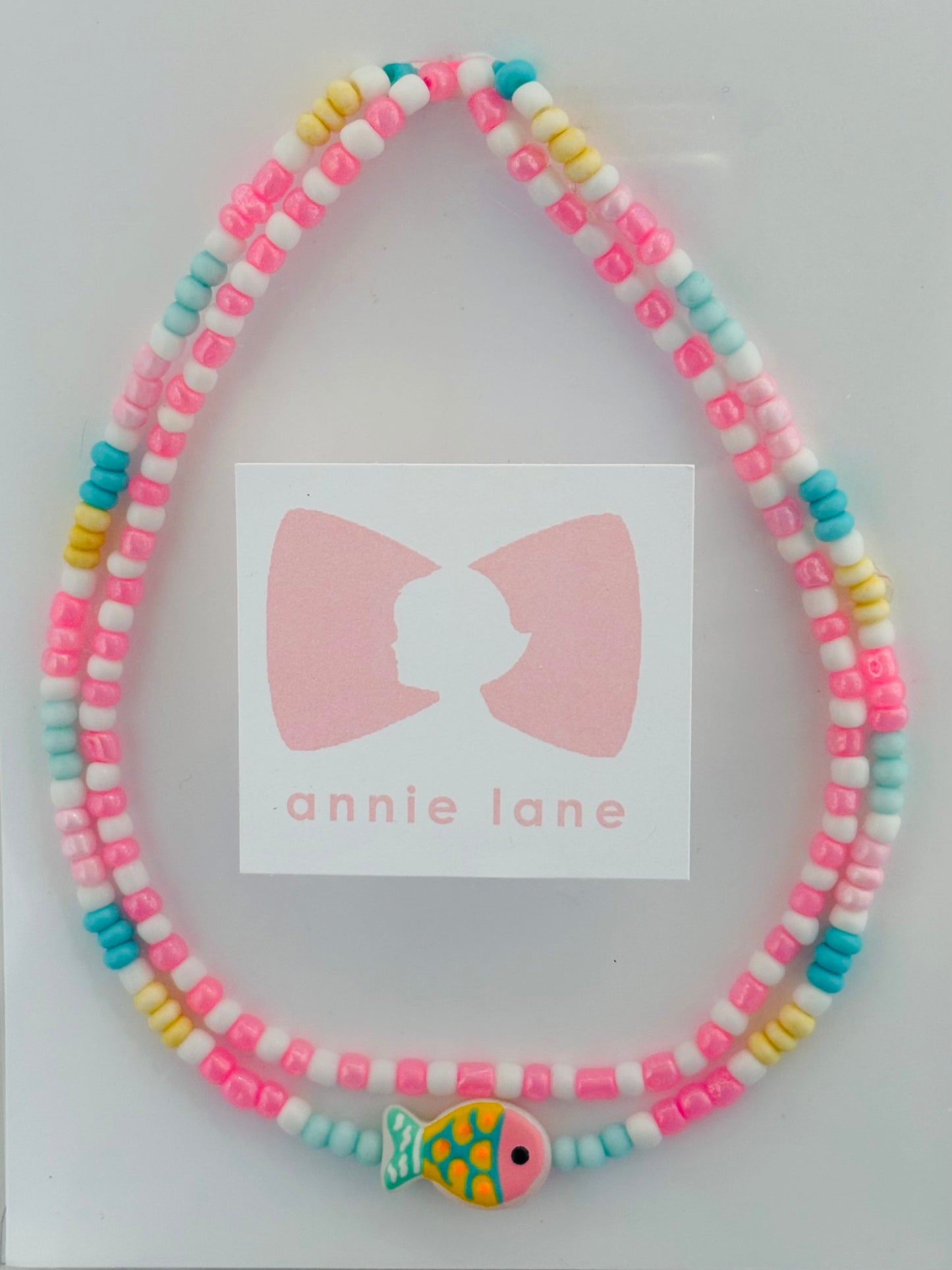 Beaded Necklaces - Tropical Fish Pastel