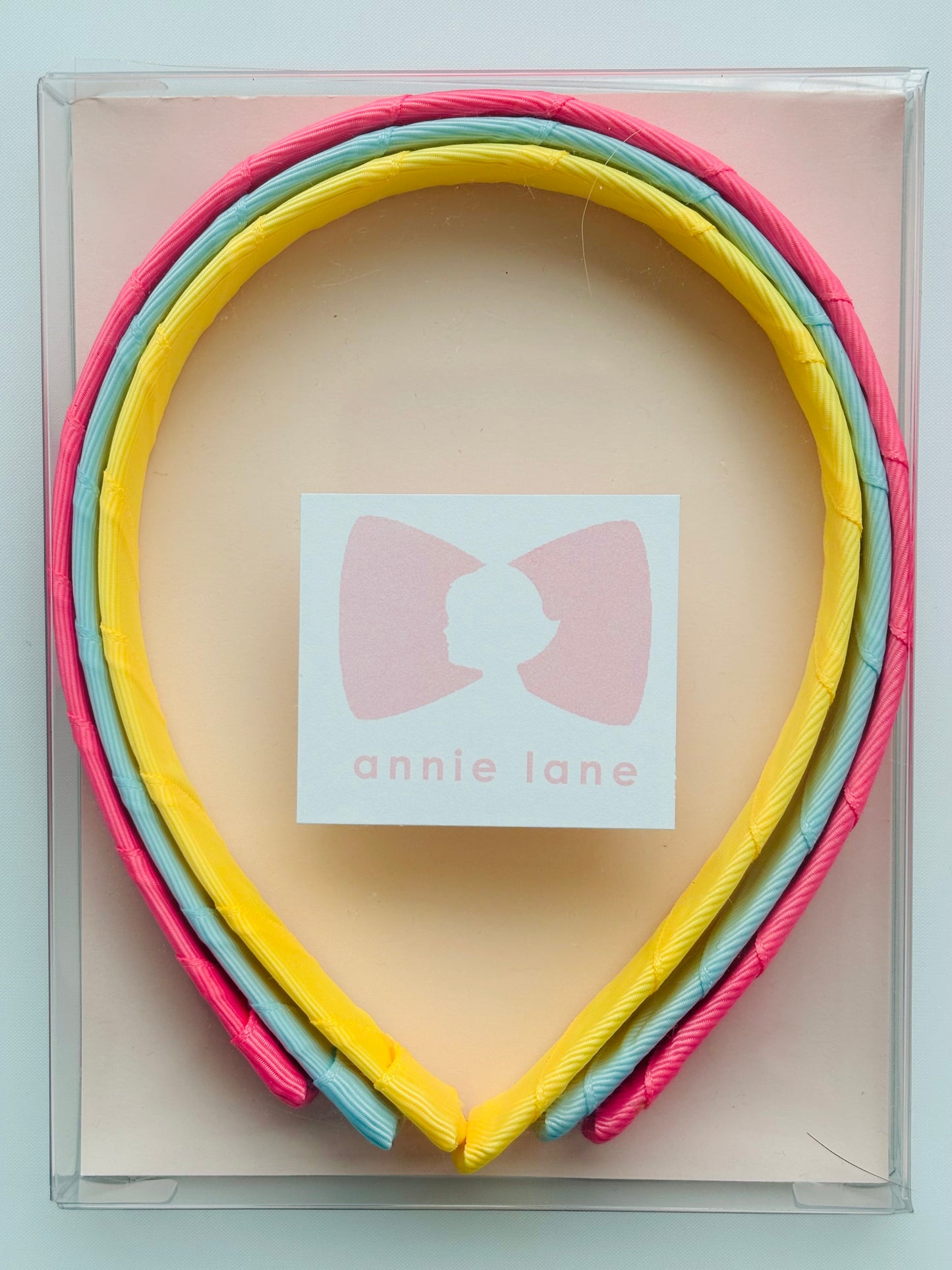 Headbands - Classic Grosgrain - Sorbet, Light Blue & Lemon - Set of 3
