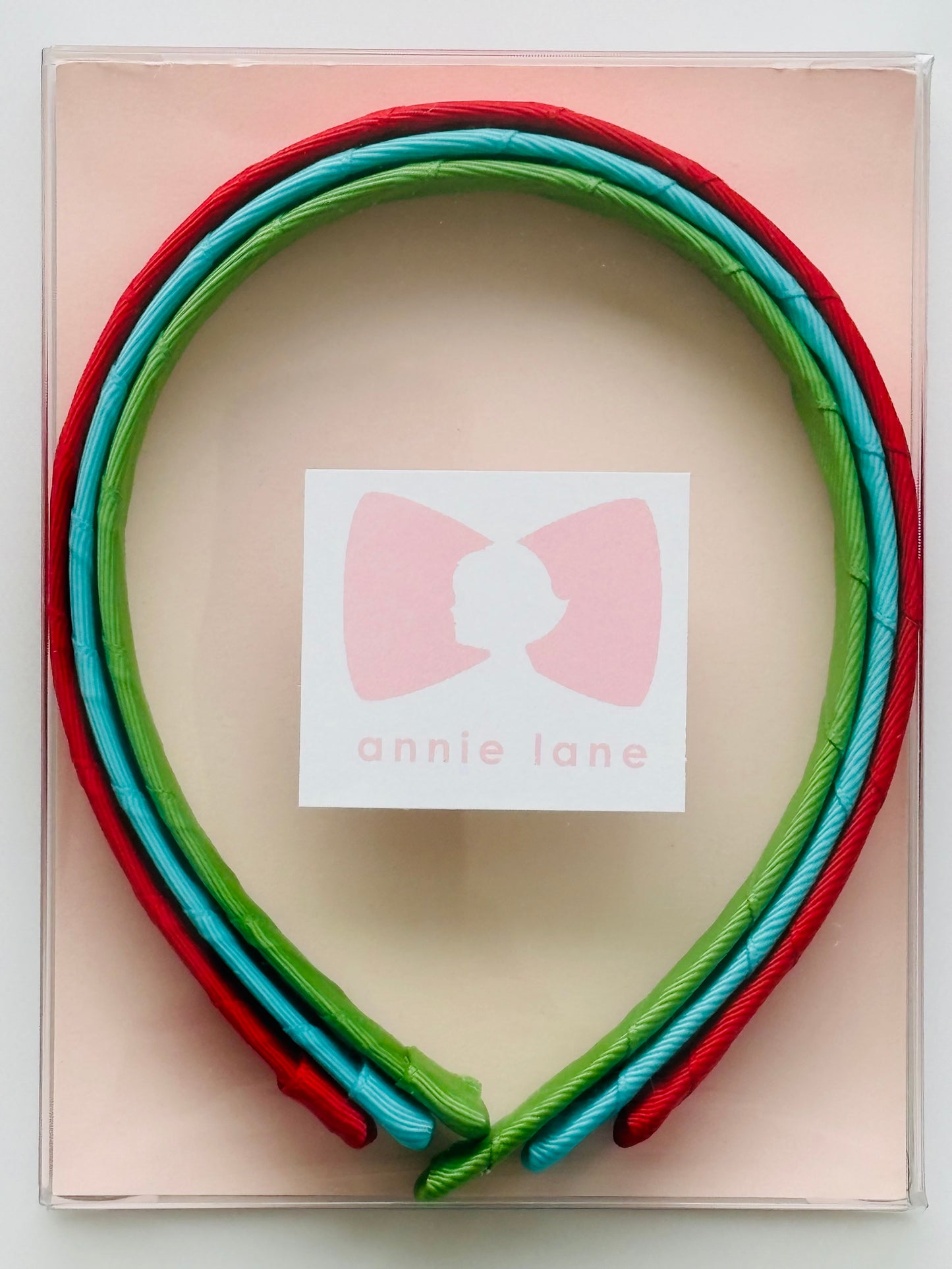 Headbands - Classic Grosgrain - Red, Turquoise & Leaf Green - Set of 3