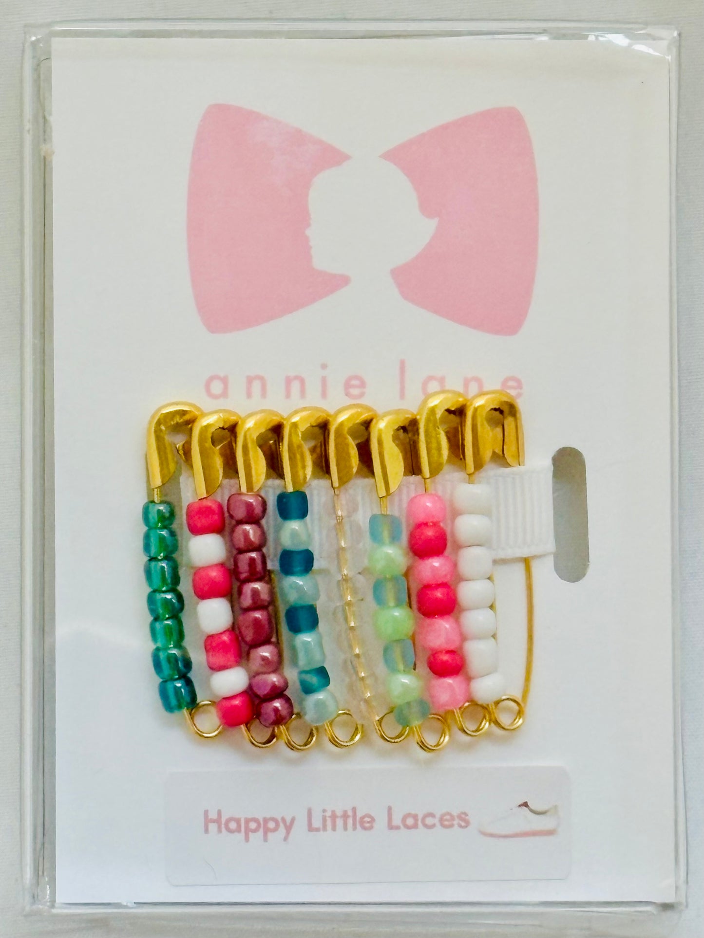 Shoelace Charms - Retro - Pink Multi - Large