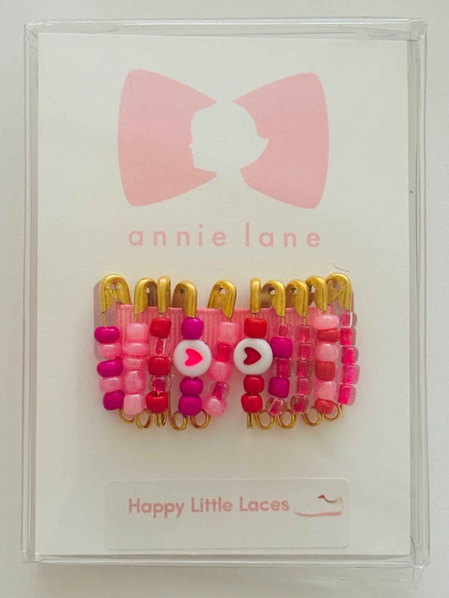 Valentine's Day set of shoelace pins - small