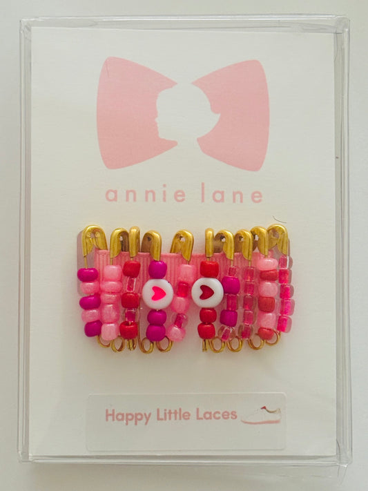 Valentine's Day set of shoelace pins - small