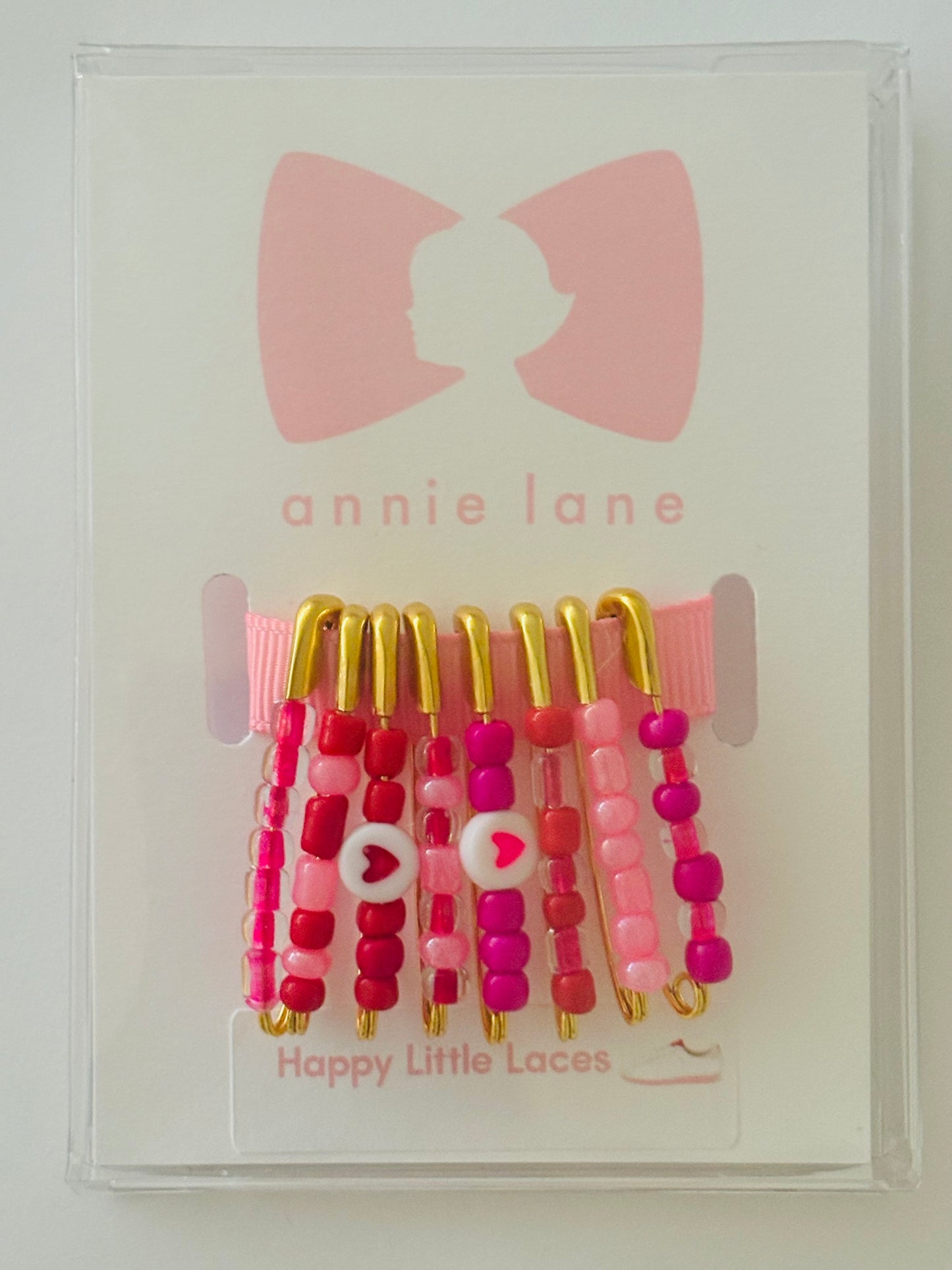 Shoelace Charms - Retro - Pink - Large