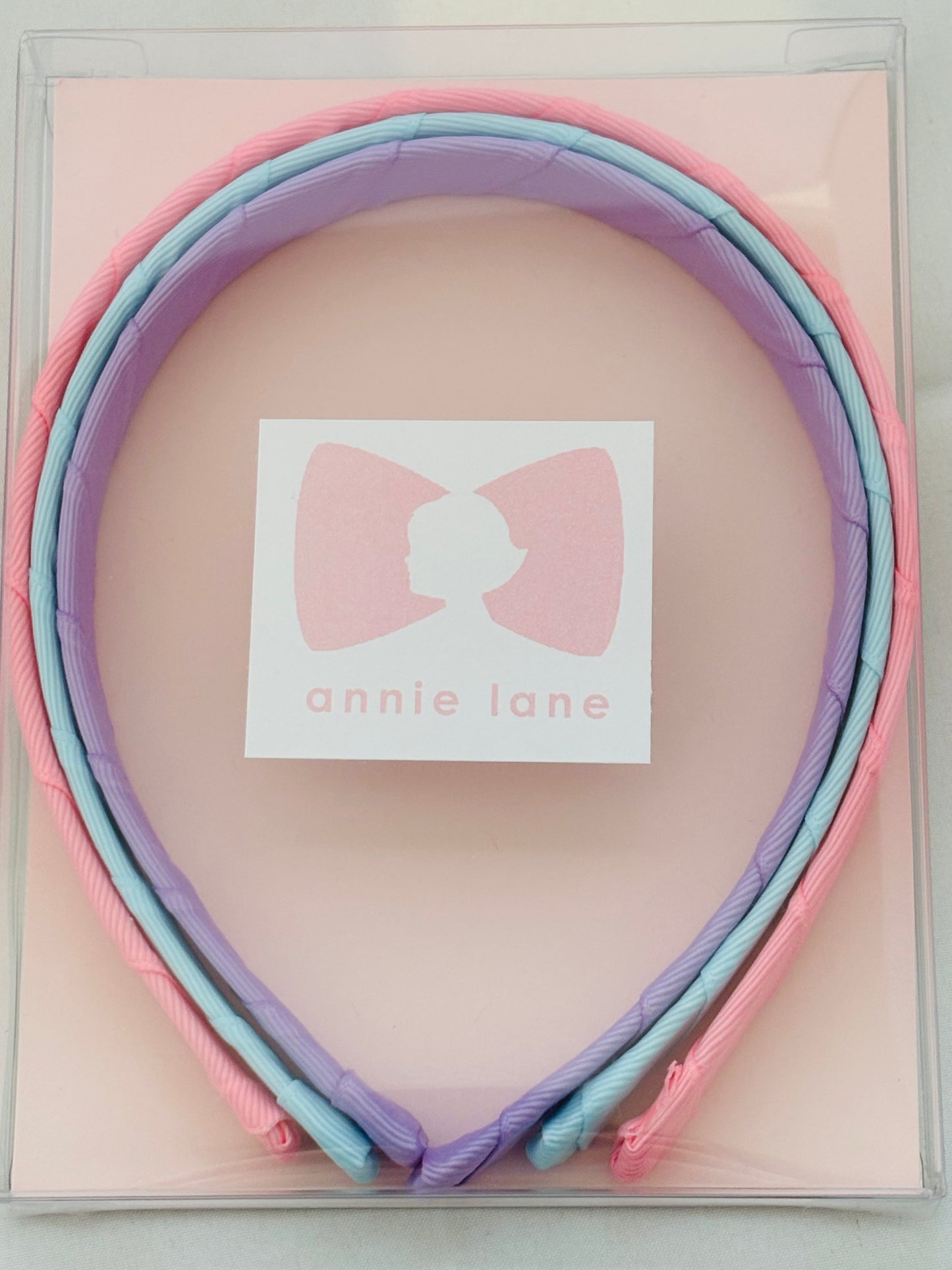 Headbands - Classic Grosgrain - Cotton Candy, Light Blue & Orchid - Set of 3