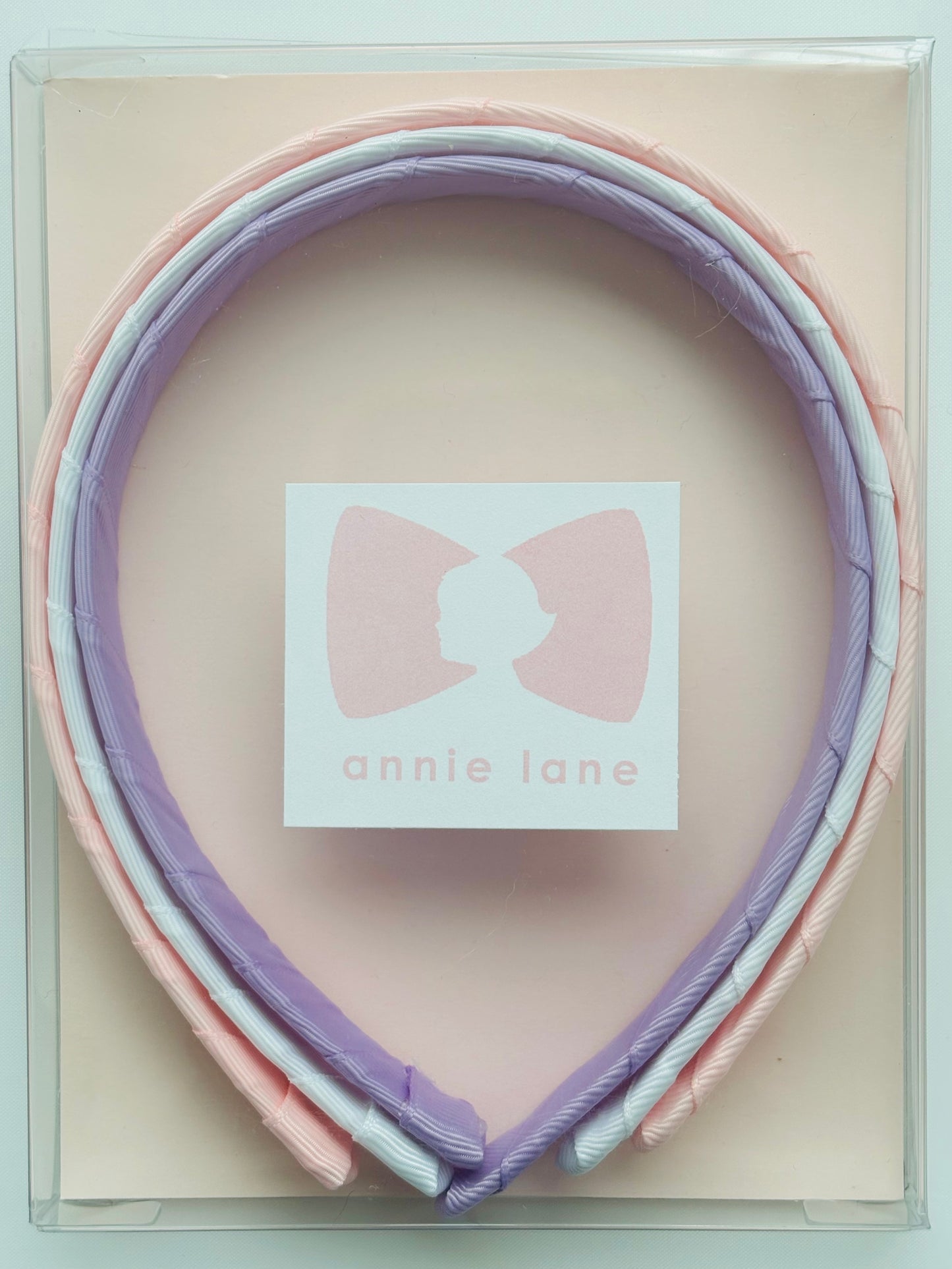 Headbands - Classic Grosgrain - Light Pink, White & Orchid - Set of 3