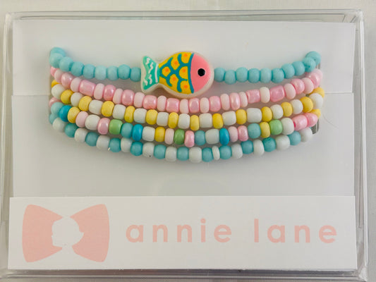 Beaded Bracelets - Tropical Fish Pastel