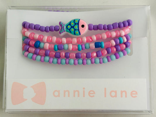 Beaded Bracelets - Tropical Fish Purple