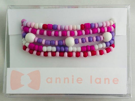 Beaded Bracelets - Berry Blossom