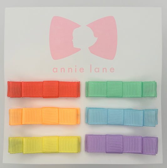 The Perfect Hair Bow - Set of Six - Bright Pastel Solids