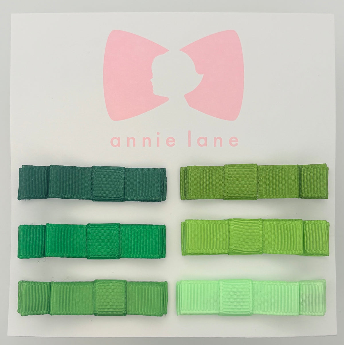 The Perfect Hair Bow - Set of Six - Shades of Green Solids