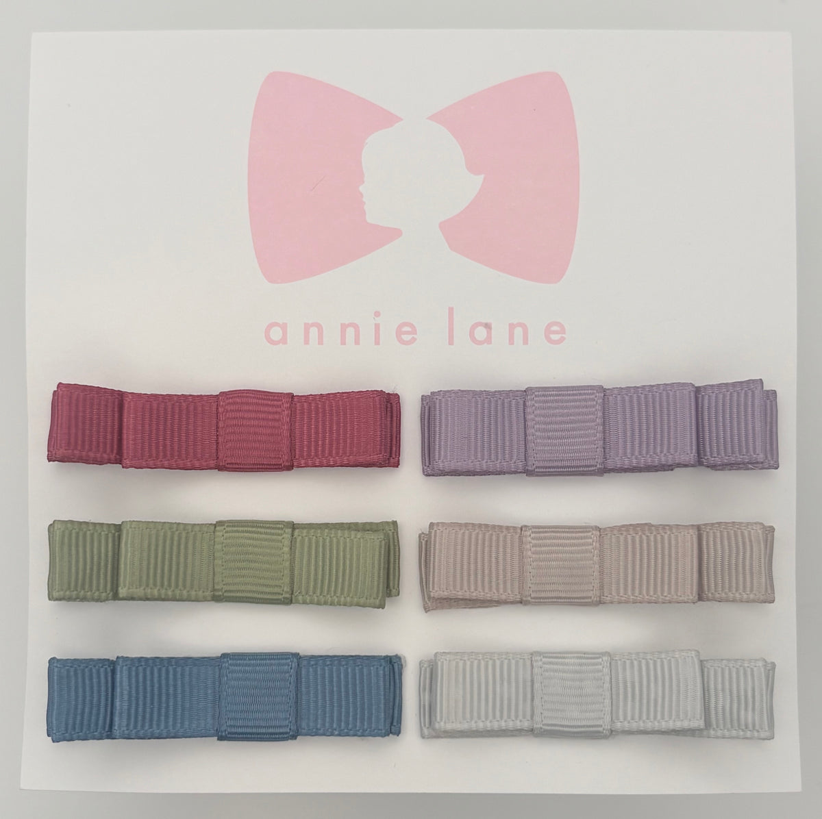 The Perfect Hair Bow - Set of Six - Rose, Lavender & Sage Solids