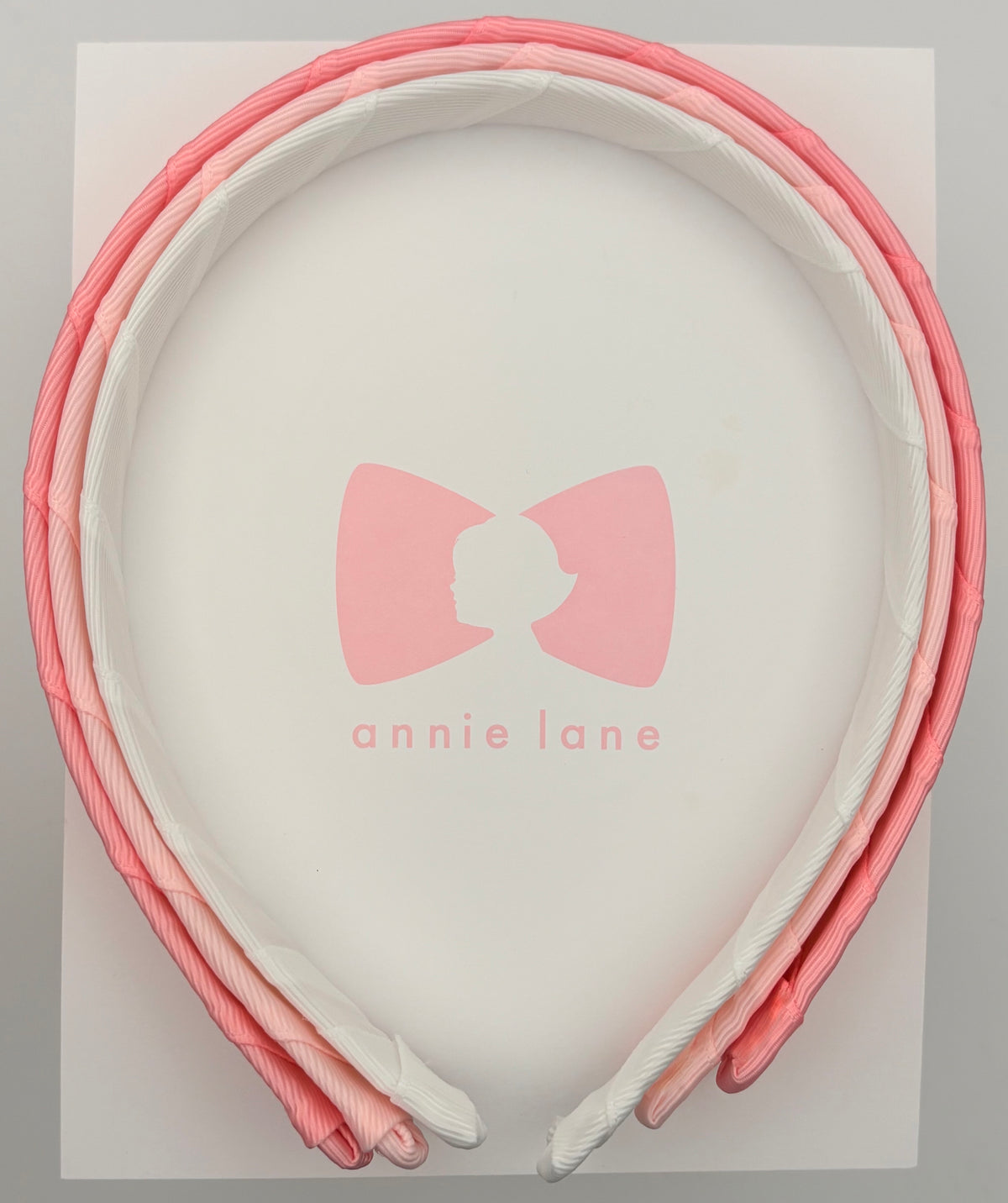 Headbands - Set of Three - Pink, Light Pink & White