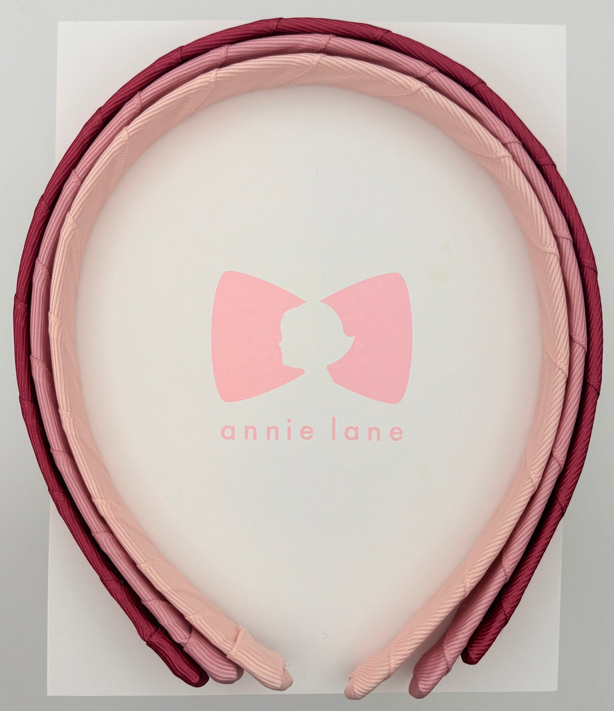 Headbands - Set of Three - Rosy Mauve, Dusty Rose & Pink Blush