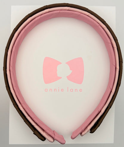 Headbands - Set of Three - Tuftan, Dusty Rose & Pink Blush