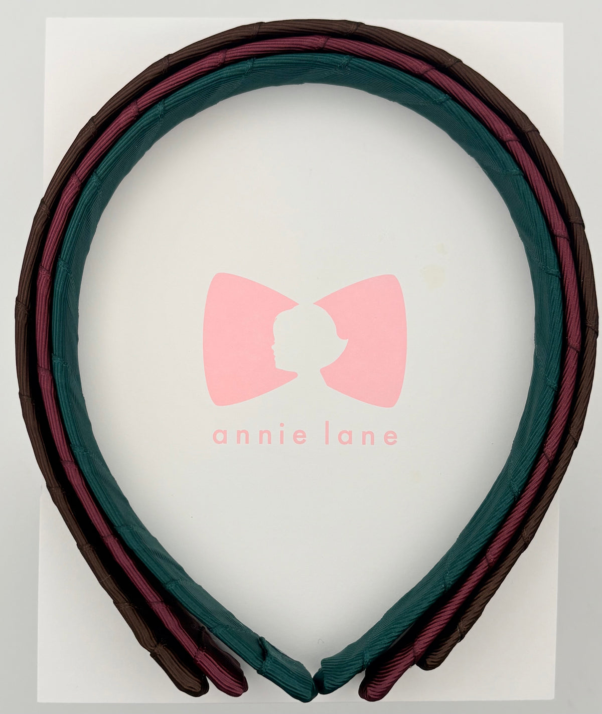Headbands - Set of Three - Brown, Burgundy & Hunter