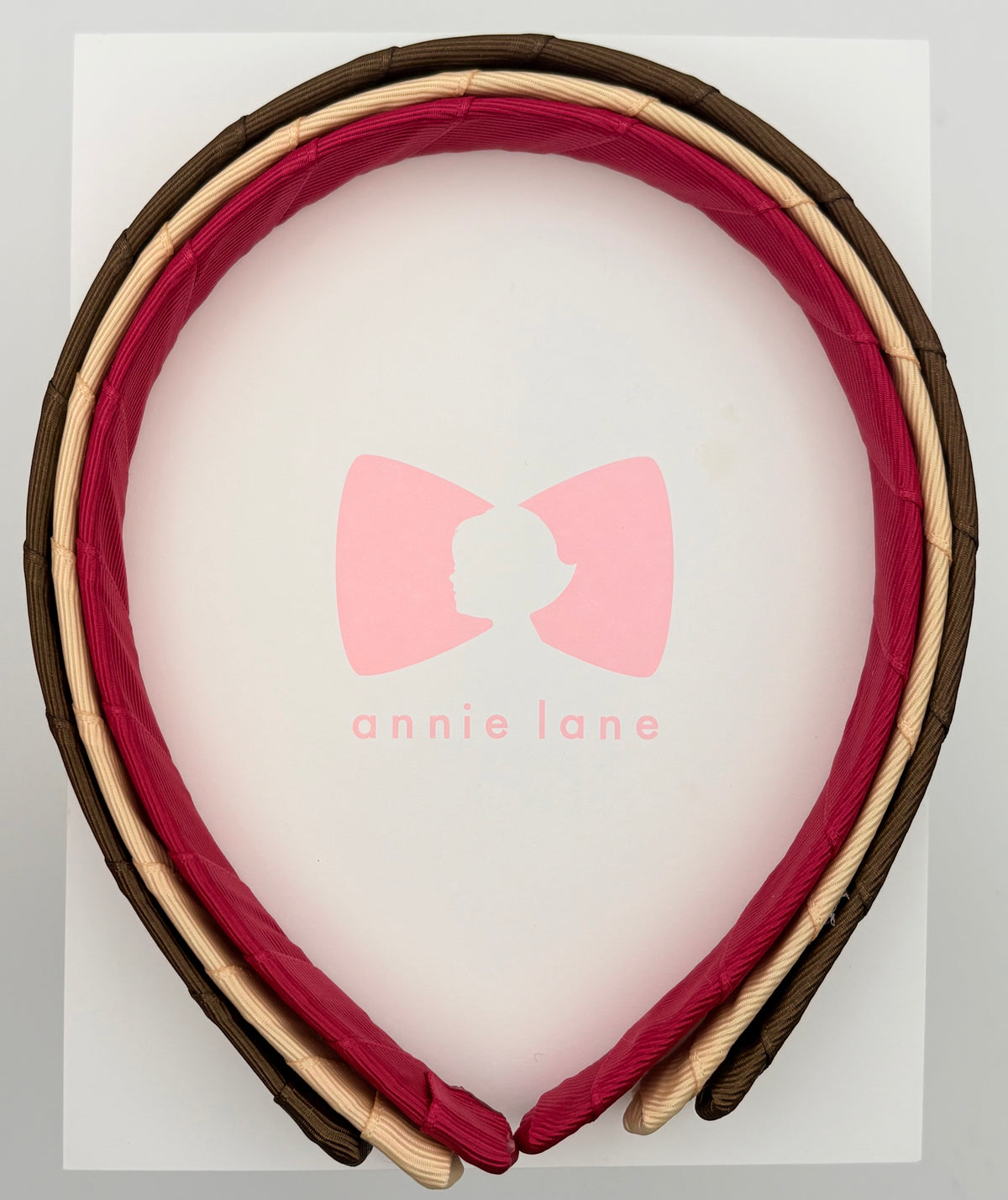 Headbands - Set of Three- Tuftan, Light Gold & Raspberry Pink