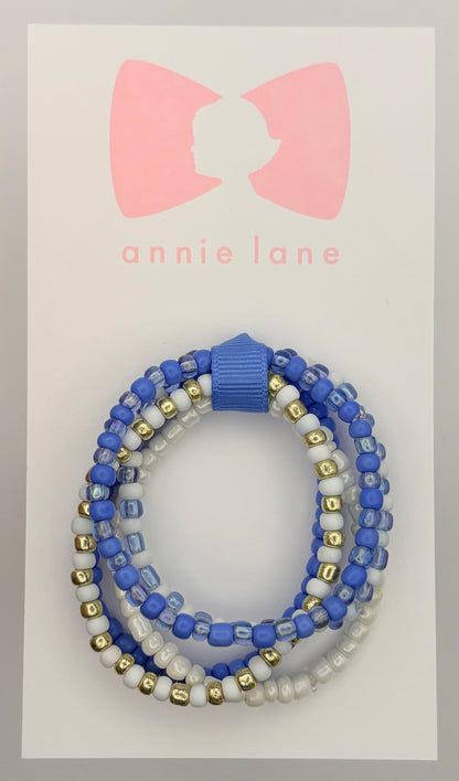 Bracelets - Set of Five - Children's Blue & Gold