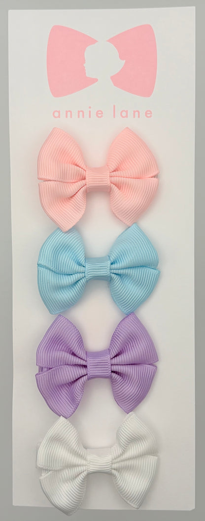 The Sweetest Hair Bow - Set of Four - Soft Pastels