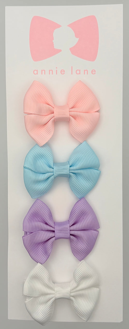 The Sweetest Hair Bow - Set of Four - Soft Pastels