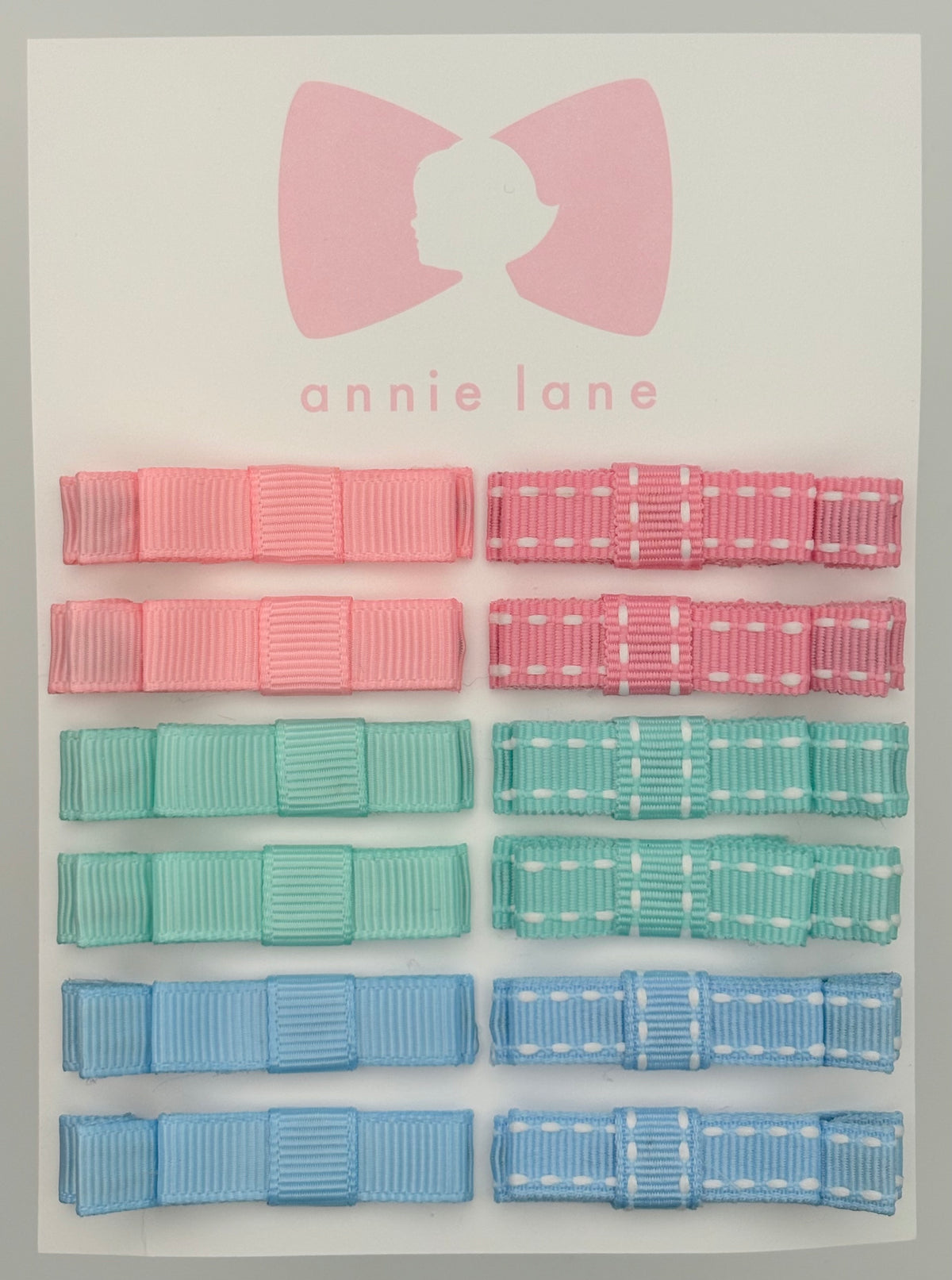 The Perfect Hair Bow - Set of 12 - Pastel Stitches
