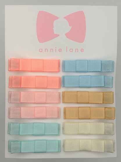 The Perfect Hair Bow - Set of 12 - Soft Pastels