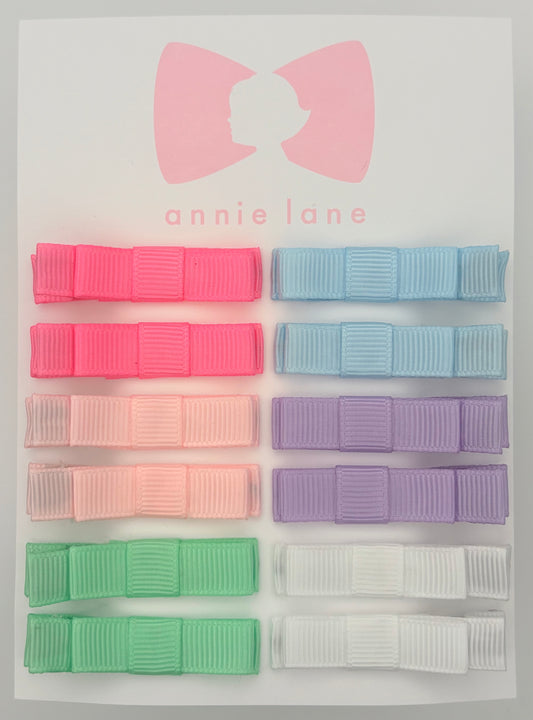 The Perfect Hair Bow - Set of 12 - Vibrant Pastels