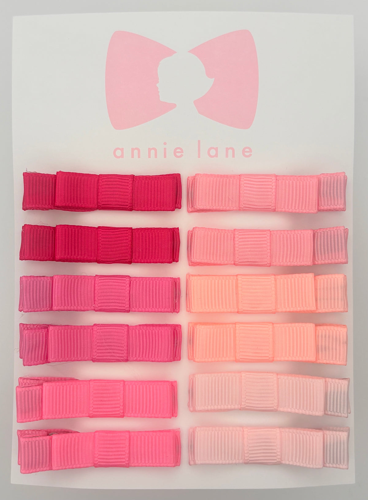 The Perfect Hair Bow - Set of 12 - Shades of Pink