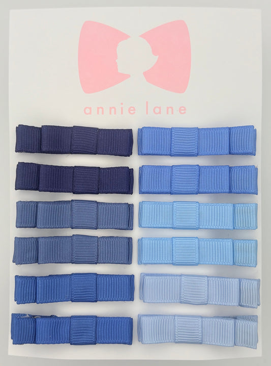 The Perfect Hair Bow - Set of 12 - Classic Blue