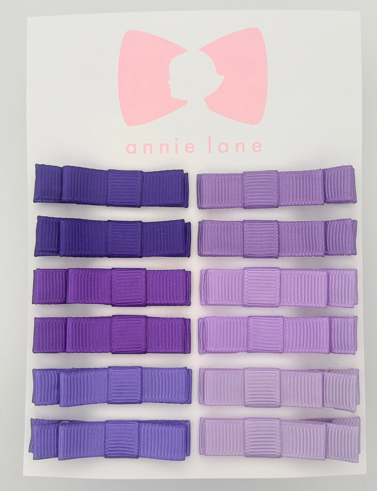 The Perfect Hair Bow - Set of 12 - Purple & Lavender