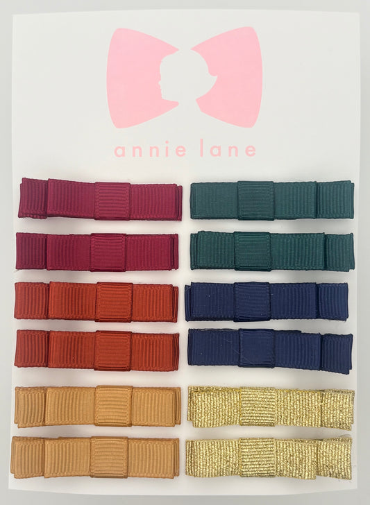 The Perfect Hair Bow - Set of 12 - Autumn & Gold