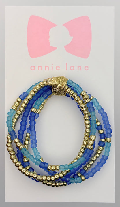Bracelets - Set of Five - Teen/Adult Sky Blue
