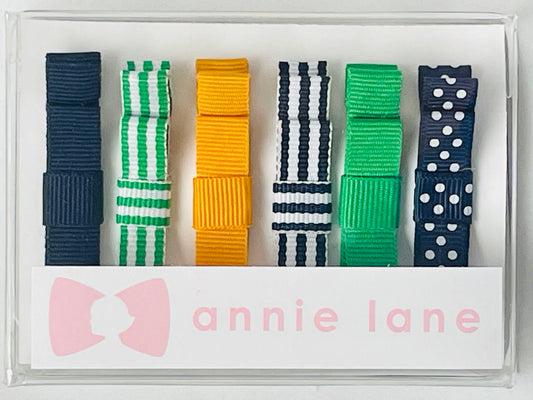 Game Day Navy, Green, and Marigold