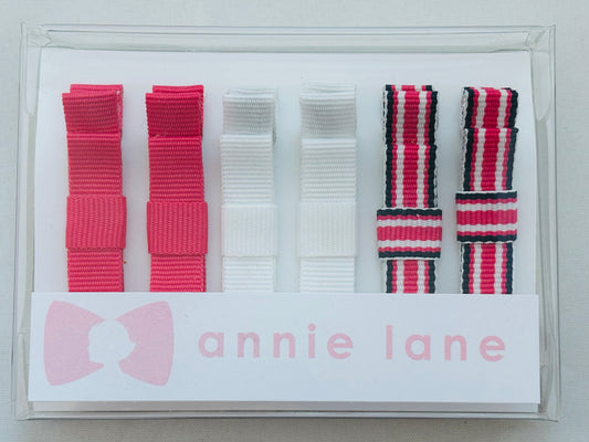 Hair Bows - Classic Grosgrain - Sale 4 - Set of Six