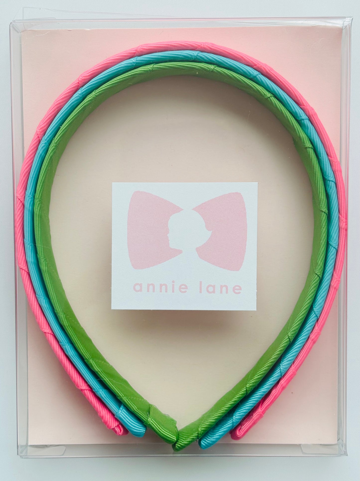 Headbands - Classic Grosgrain - Sorbet, Turquoise & Leaf Green - Set of 3
