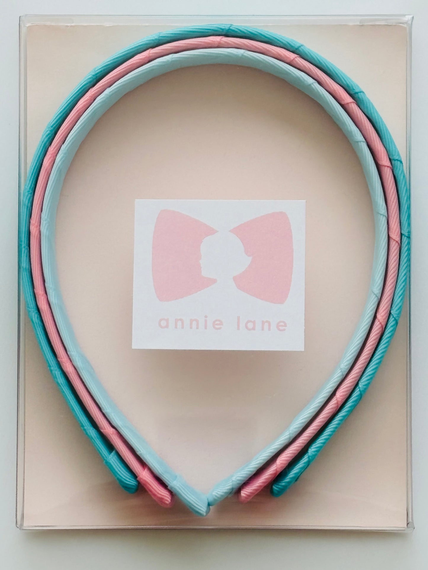 Headbands - Classic Grosgrain - Turquoise, Pink & Light Blue - Set of 3