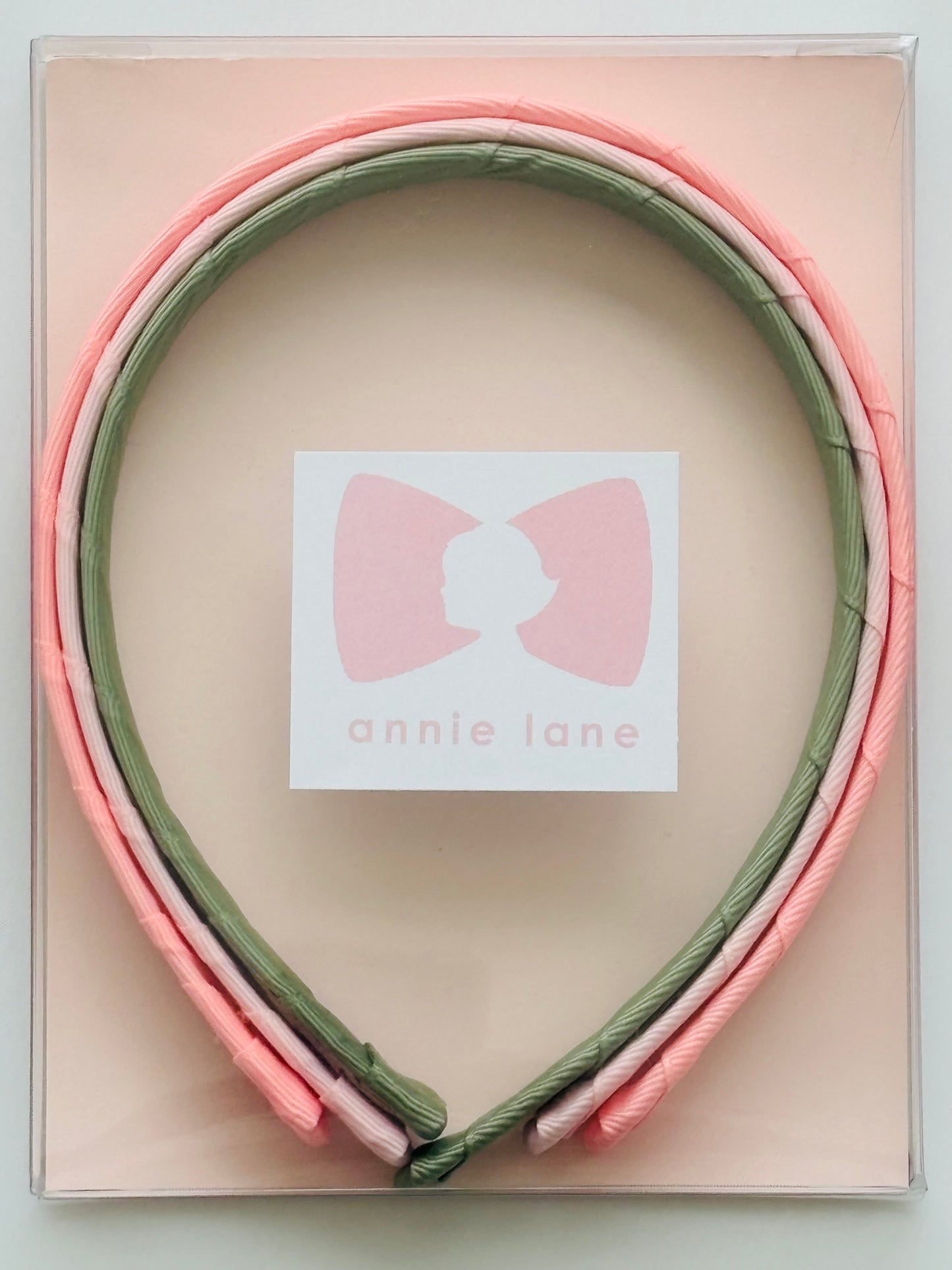 Headbands - Classic Grosgrain - Cotton Candy, Pink Blush & Rustic Sage - Set of 3