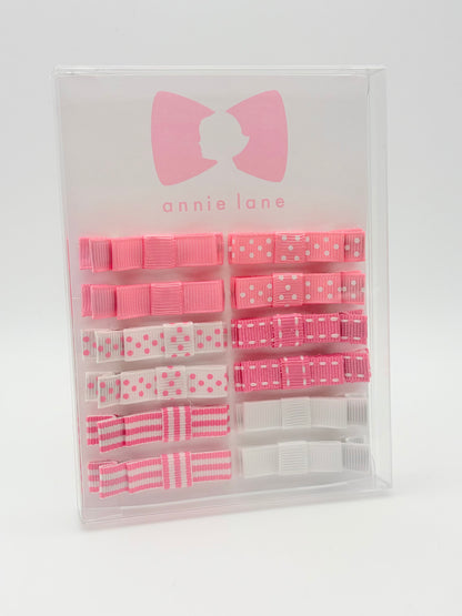 The Perfect Hair Bow - Set of 12 - Pastel Stitches